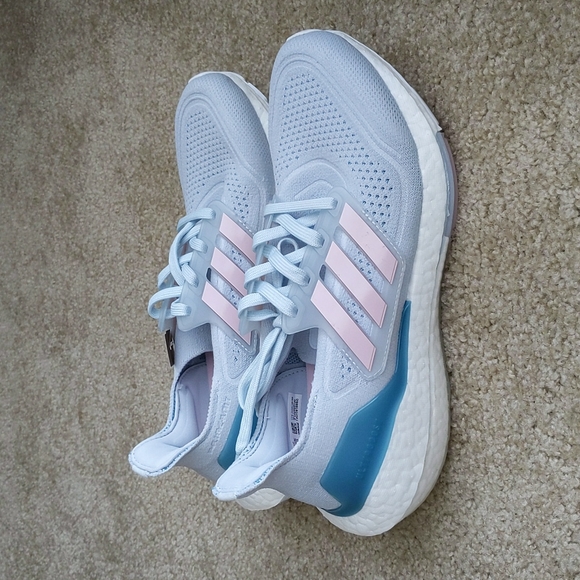 adidas gazelle silver green womens adidas Ultraboost Web DNA Road-Running Shoes Blue 10.5 main image 0